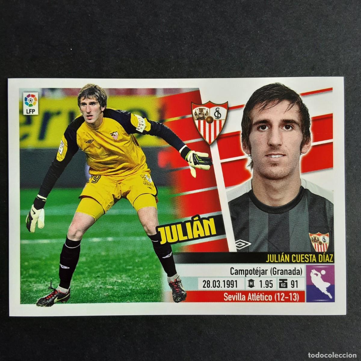 Cromos de F&uacute;tbol: CROMO LIGA 2013 2014 13 14 COLECCIONES ESTE PANINI N&ordm;2 JULIAN-SEVILLA NUNCA PEGADO