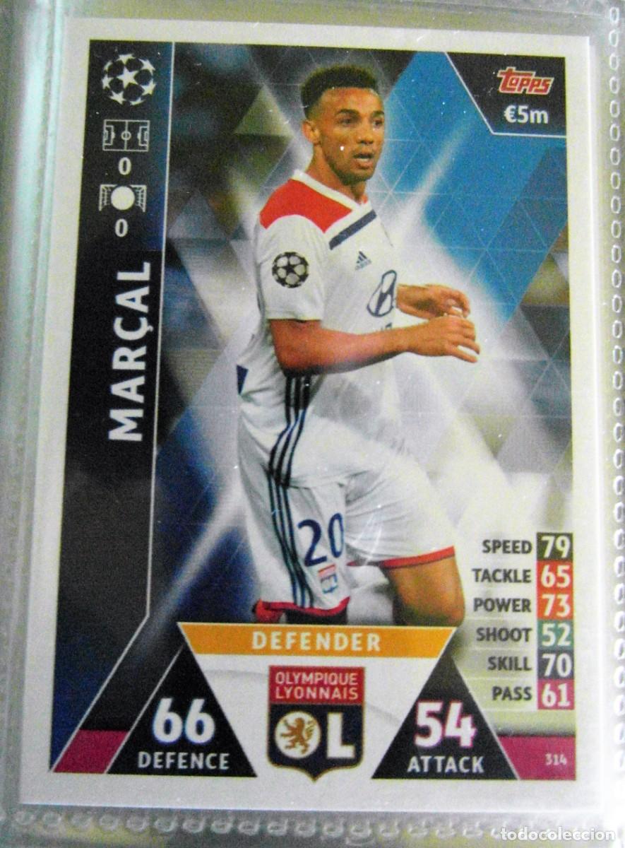 Cromos de f&uacute;tbol: MATCH ATTAX 2018 2019 18 19 CHAMPIONS OLYMPIQUE LYONNAIS MAR&Ccedil;AL 314