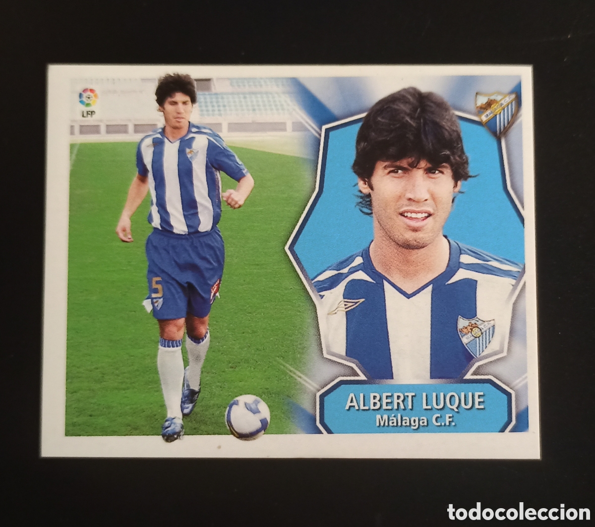 Cromos de Futebol: Liga Panini Este 08 09 fichaje 57 Albert Luque (M&aacute;laga) 2008 2009 Nuevo