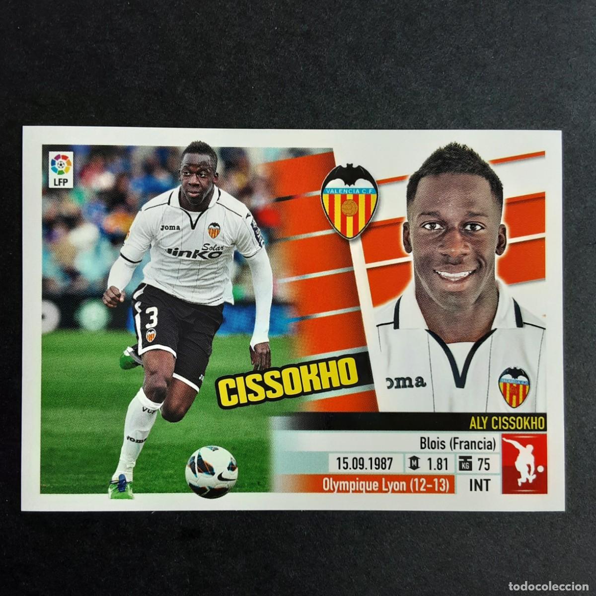 Cromos de F&uacute;tbol: CROMO LIGA 2013 2014 13 14 COLECCIONES ESTE PANINI N&ordm;7B CISSOKHO-VALENCIA NUNCA PEGADO