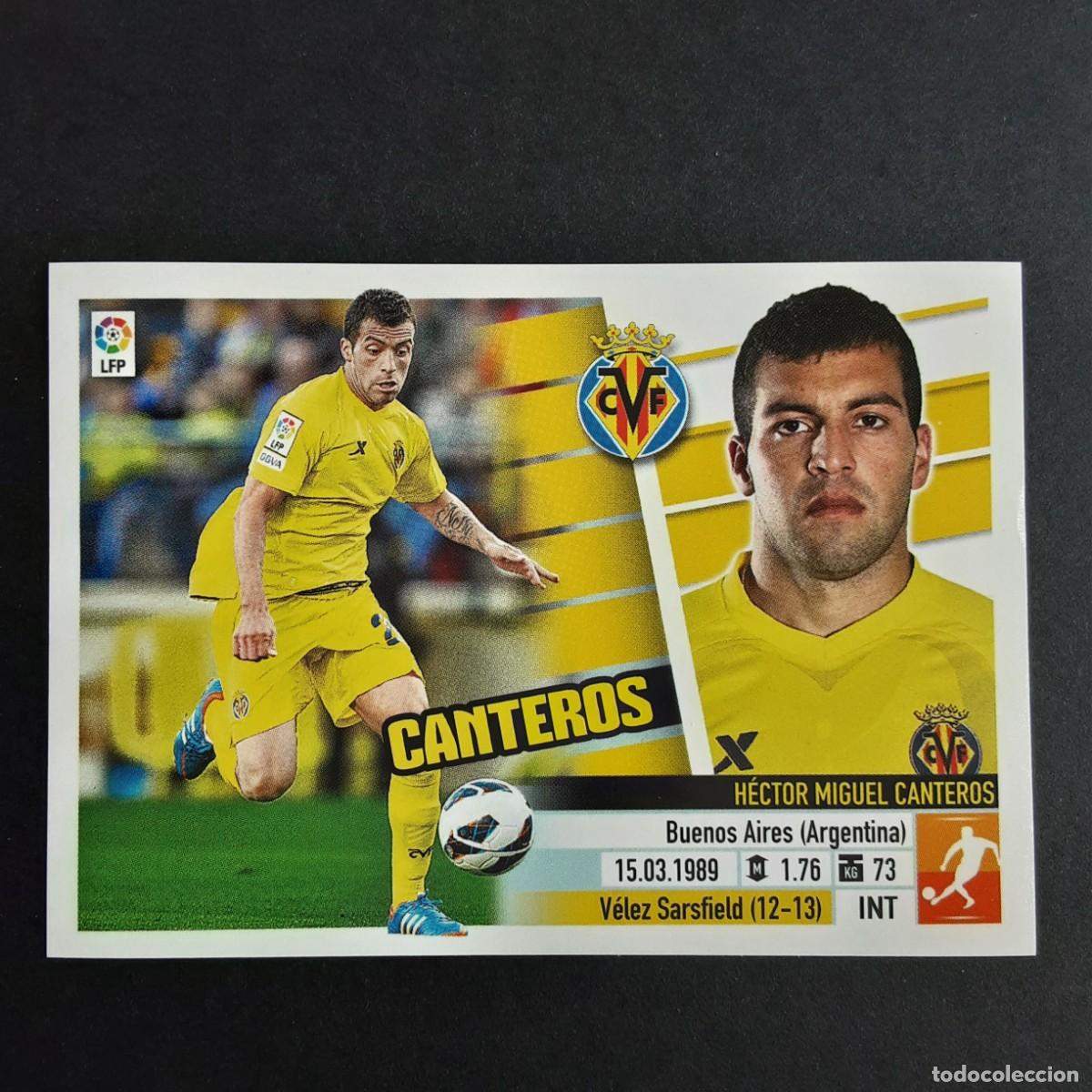 Cromos de F&uacute;tbol: CROMO LIGA 2013 2014 13 14 COLECCIONES ESTE PANINI N&ordm;10A CANTEROS-VILLARREAL NUNCA PEGADO