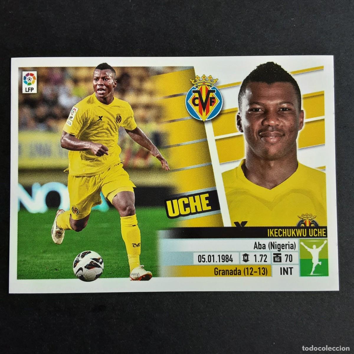 Cromos de F&uacute;tbol: CROMO LIGA 2013 2014 13 14 COLECCIONES ESTE PANINI N&ordm;16A UCHE-VILLARREAL NUNCA PEGADO