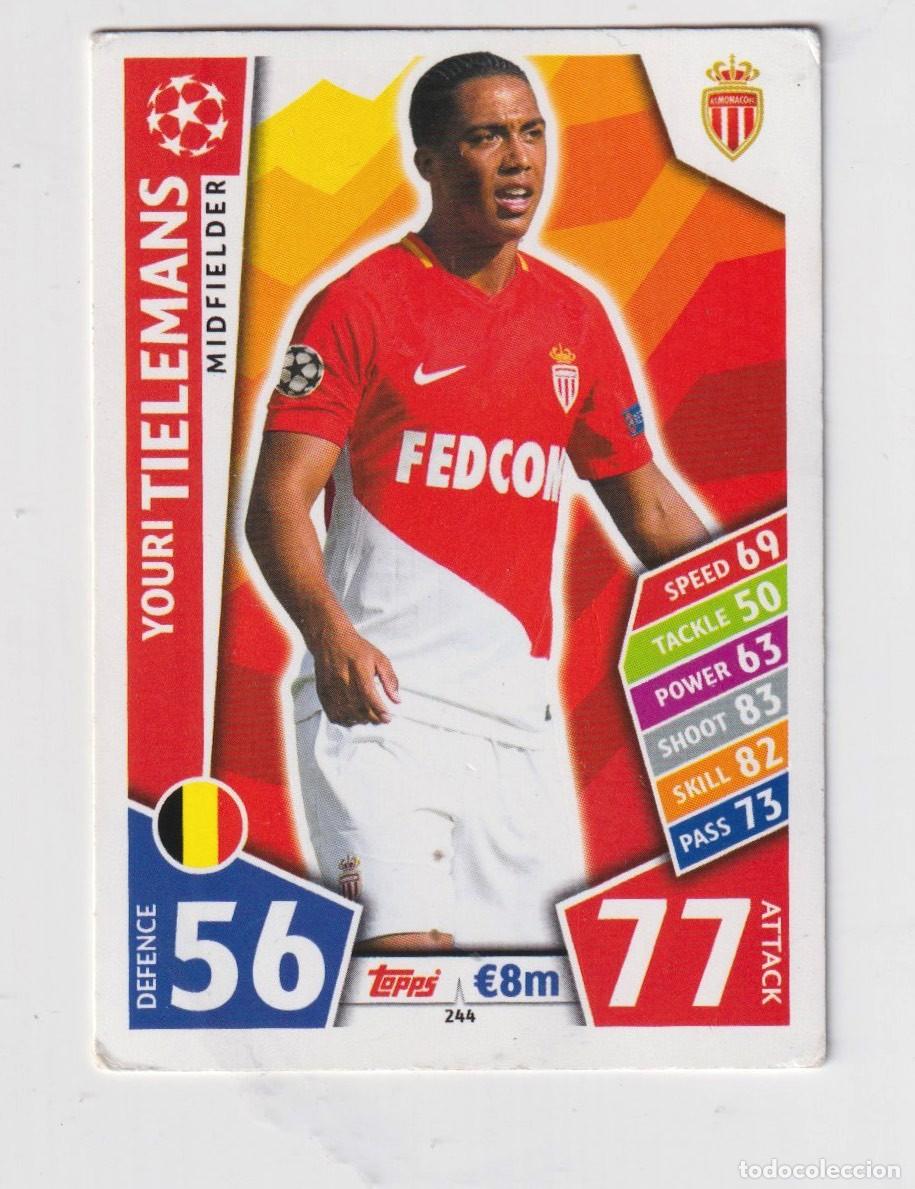 Cromos de f&uacute;tbol: CROMO DE FUTBOL DEL MATCH ATTAX YOURI TIELEMANS