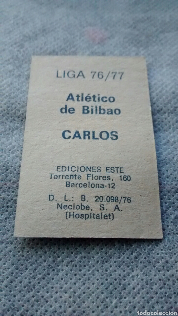 Cromos de f&uacute;tbol: CARLOS EDICIONES ESTE 76 77 (A2) - Foto 2