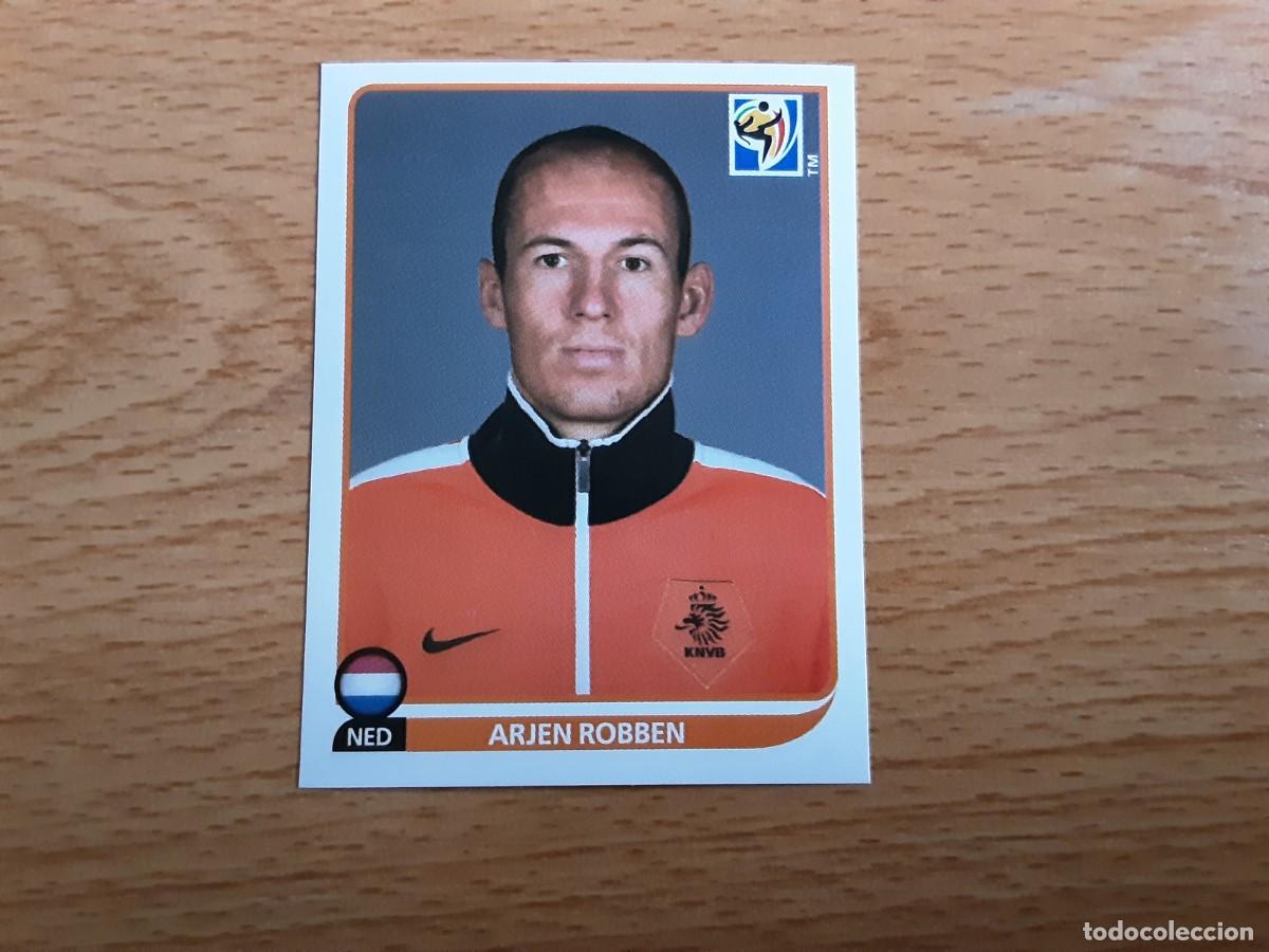 Football Stickers: CROMO FUTBOL MUNDIAL 2010 PANINI 348.ROBBEN-HOLANDA-NUNCA PEGADO