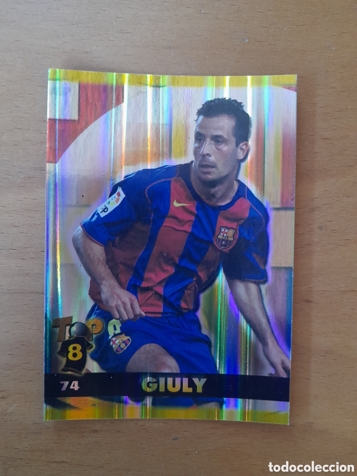 Cromos de f&uacute;tbol: N&deg;74 Giuly Brillante mundicromo TOP 2005 LIGA 2004-2005