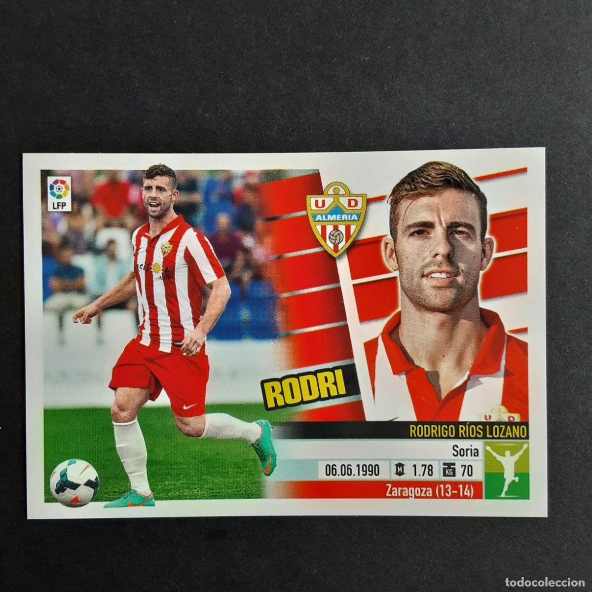 Cromos de F&uacute;tbol: CROMO LIGA 2013 2014 13 14 COLECCIONES ESTE PANINI COLOCA N&ordm;16 B RODRI-ALMERIA NUNCA PEGADO
