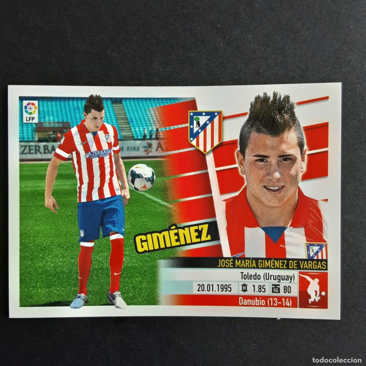 Cromos de F&uacute;tbol: CROMO LIGA 2013 2014 13 14 COLECCIONES ESTE PANINI COLOCA N&ordm;3 B GIMENEZ-AT.MADRID NUNCA PEGADO