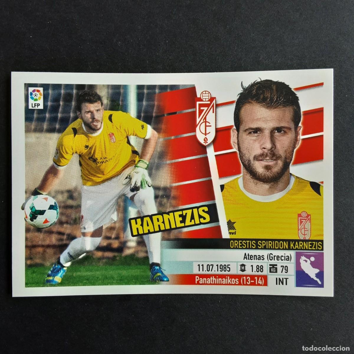 Cromos de F&uacute;tbol: CROMO LIGA 2013 2014 13 14 COLECCIONES ESTE PANINI COLOCA N&ordm;2 B KARNEZIS-GRANADA NUNCA PEGADO