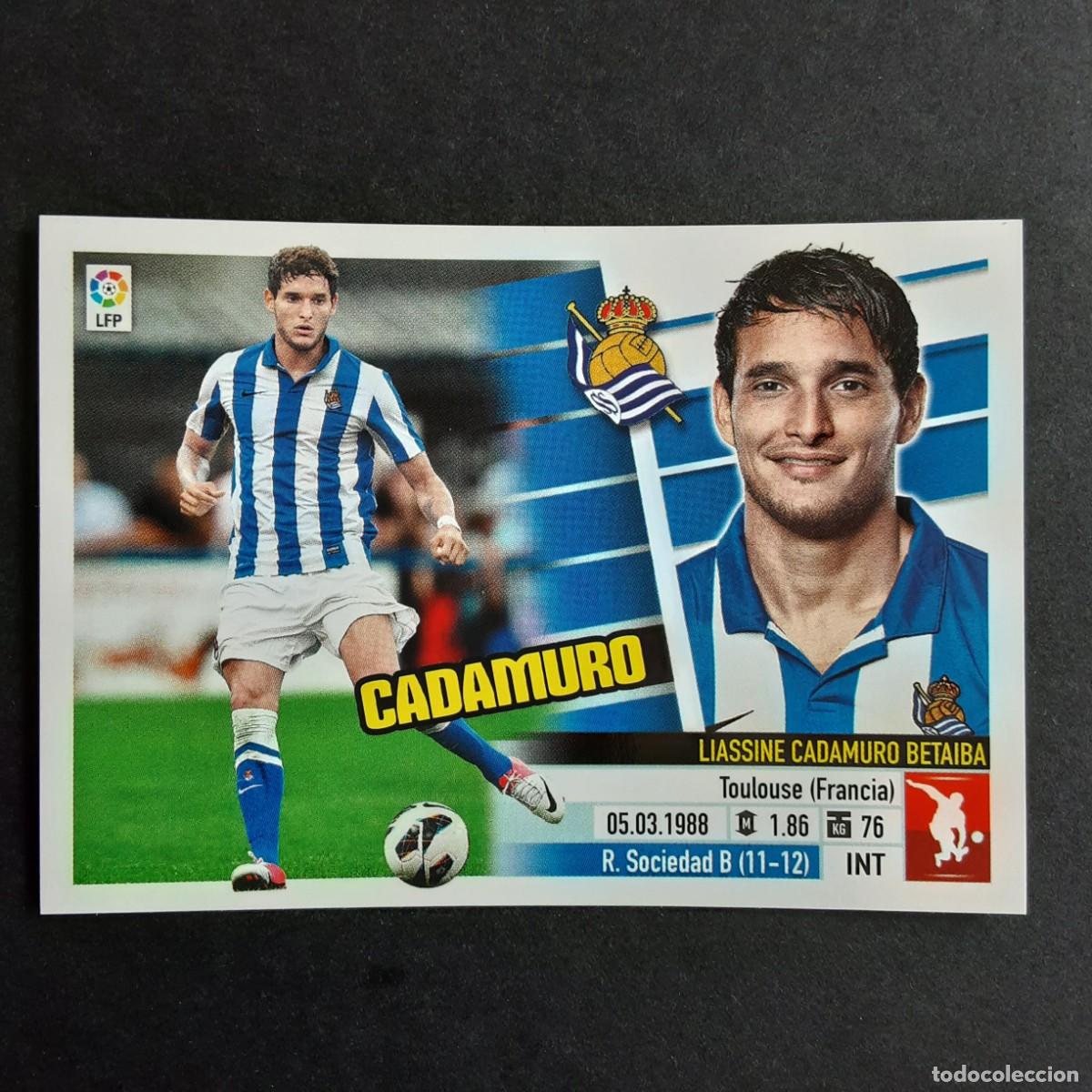 Football Stickers: CROMO LIGA 2013 2014 13 14 COLECCIONES ESTE PANINI COLOCA N&ordm;5 B CADAMURO-R.SOCIEDAD NUNCA PEGADO