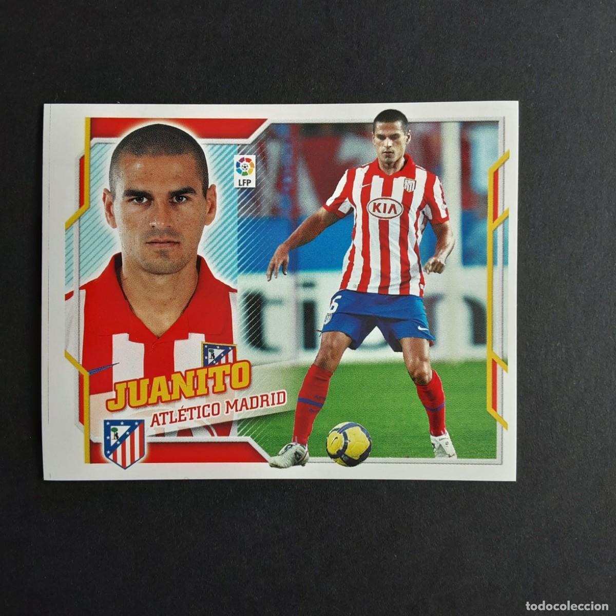 Cromos de F&uacute;tbol: CROMO LIGA 2010 2011 10 11 COLECCIONES ESTE PANINI N&ordm;6A JUANITO-AT.MADRID NUNCA PEGADO