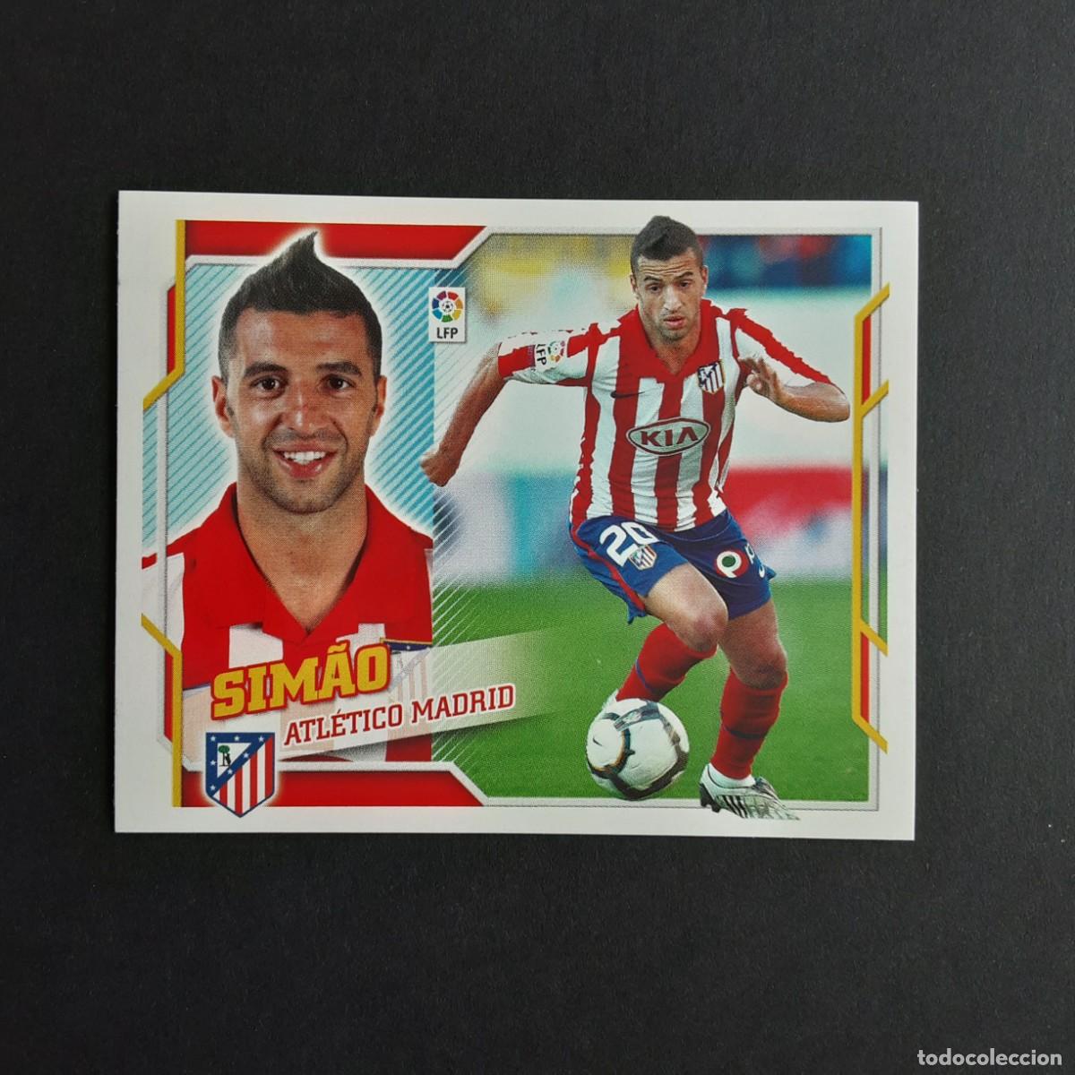 Cromos de F&uacute;tbol: CROMO LIGA 2010 2011 10 11 COLECCIONES ESTE PANINI N&ordm;13A SIMAO-AT.MADRID NUNCA PEGADO