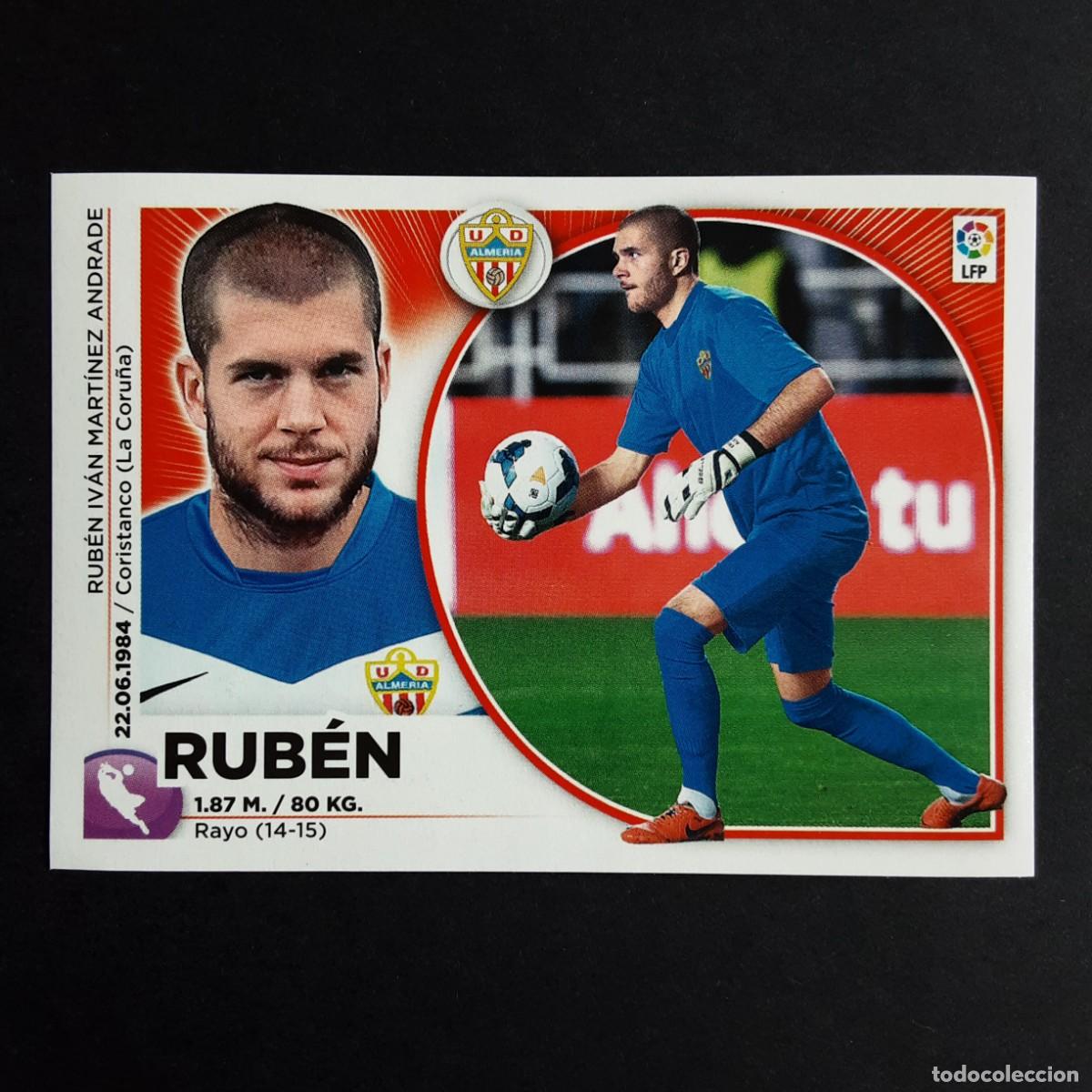 Cromos de F&uacute;tbol: CROMO LIGA 2014 2015 14 15 COLECCIONES ESTE PANINI N&ordm;1 RUBEN-ALMERIA NUNCA PEGADO