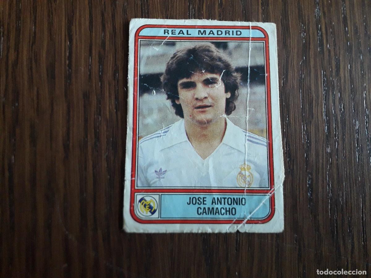 Football Stickers: cromo de futbol de panini, futbol 82, liga espa&ntilde;ola, n&ordm; Jos&eacute; Antonio Camacho, Real Madrid.