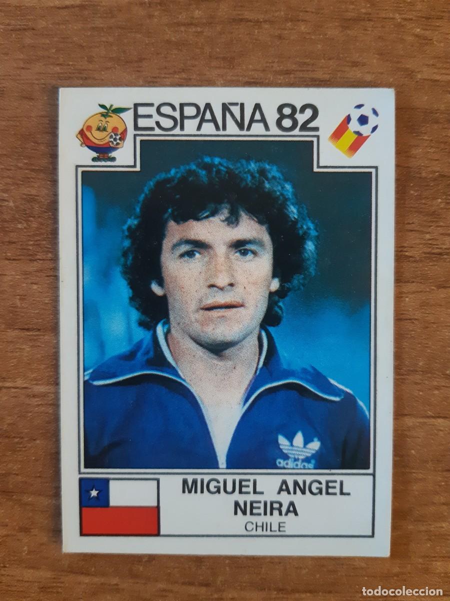 Football Stickers: N&deg;158 MIGUEL &Aacute;NGEL NEIRA (CHILE) MUNDIAL ESPA&Ntilde;A 82 PANINI. NUNCA PEGADO