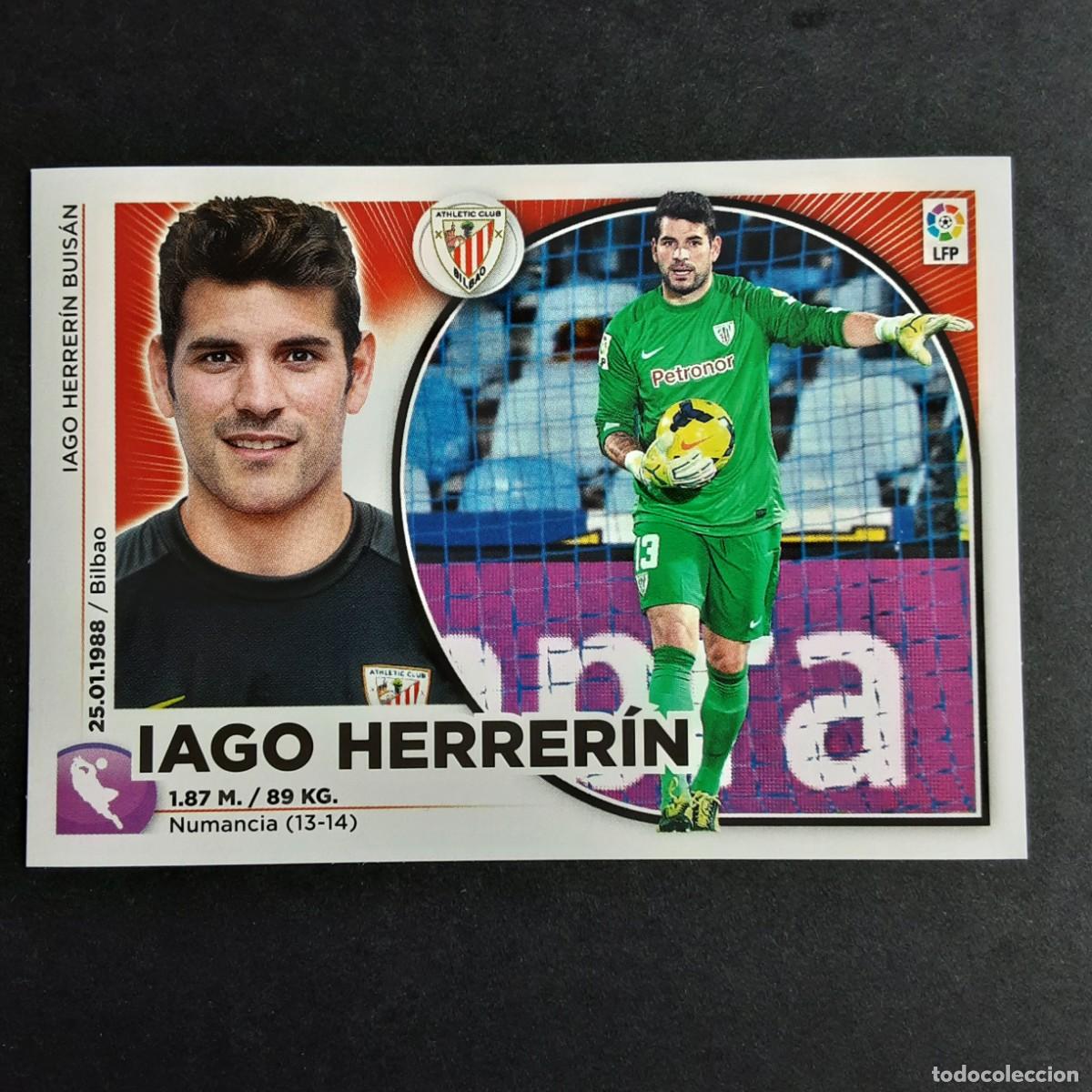 Cromos de F&uacute;tbol: CROMO LIGA 2014 2015 14 15 COLECCIONES ESTE PANINI N&ordm;2 IAGO HERRERIN-ATH.BILBAO NUNCA PEGADO