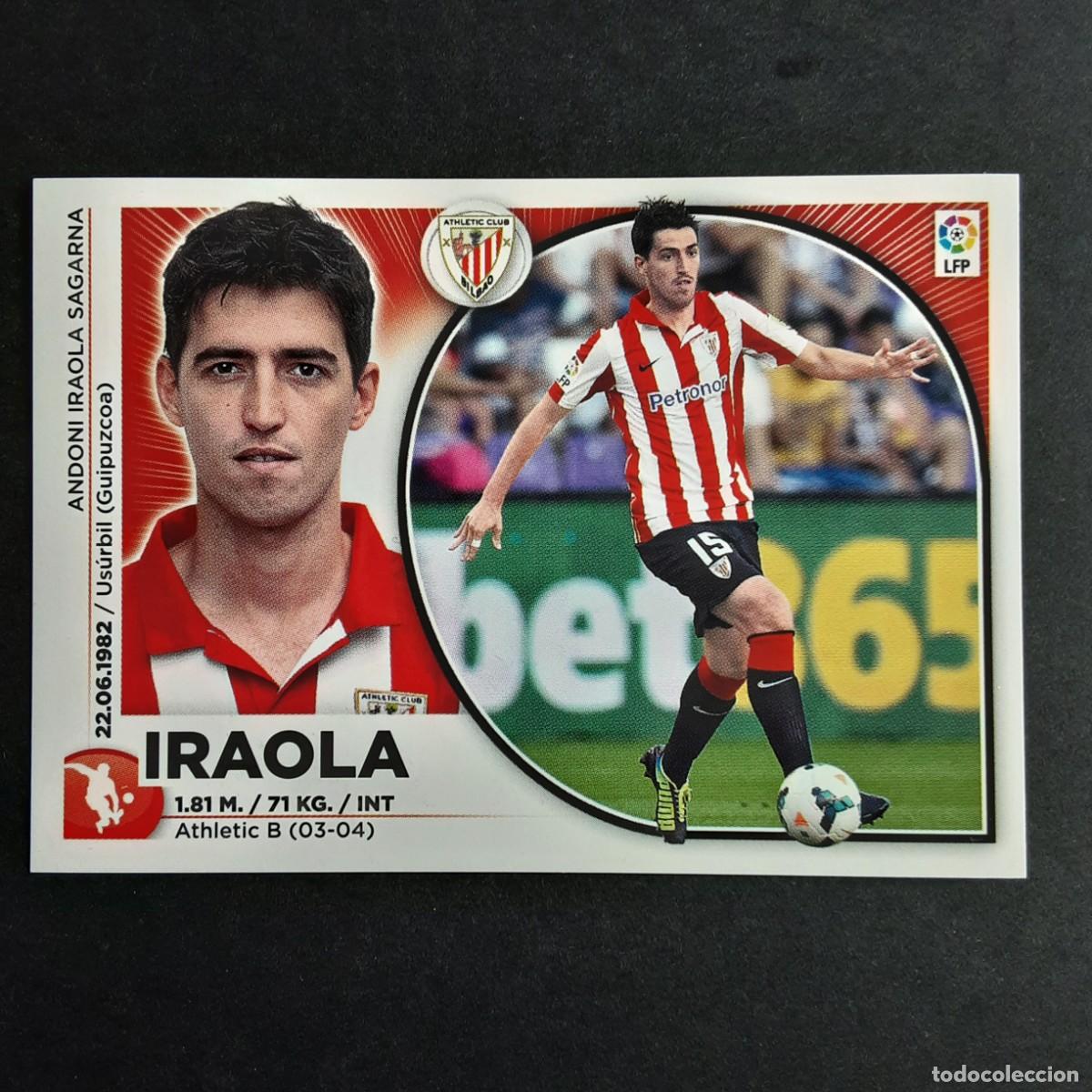 Cromos de F&uacute;tbol: CROMO LIGA 2014 2015 14 15 COLECCIONES ESTE PANINI N&ordm;3 IRAOLA-ATH.BILBAO NUNCA PEGADO