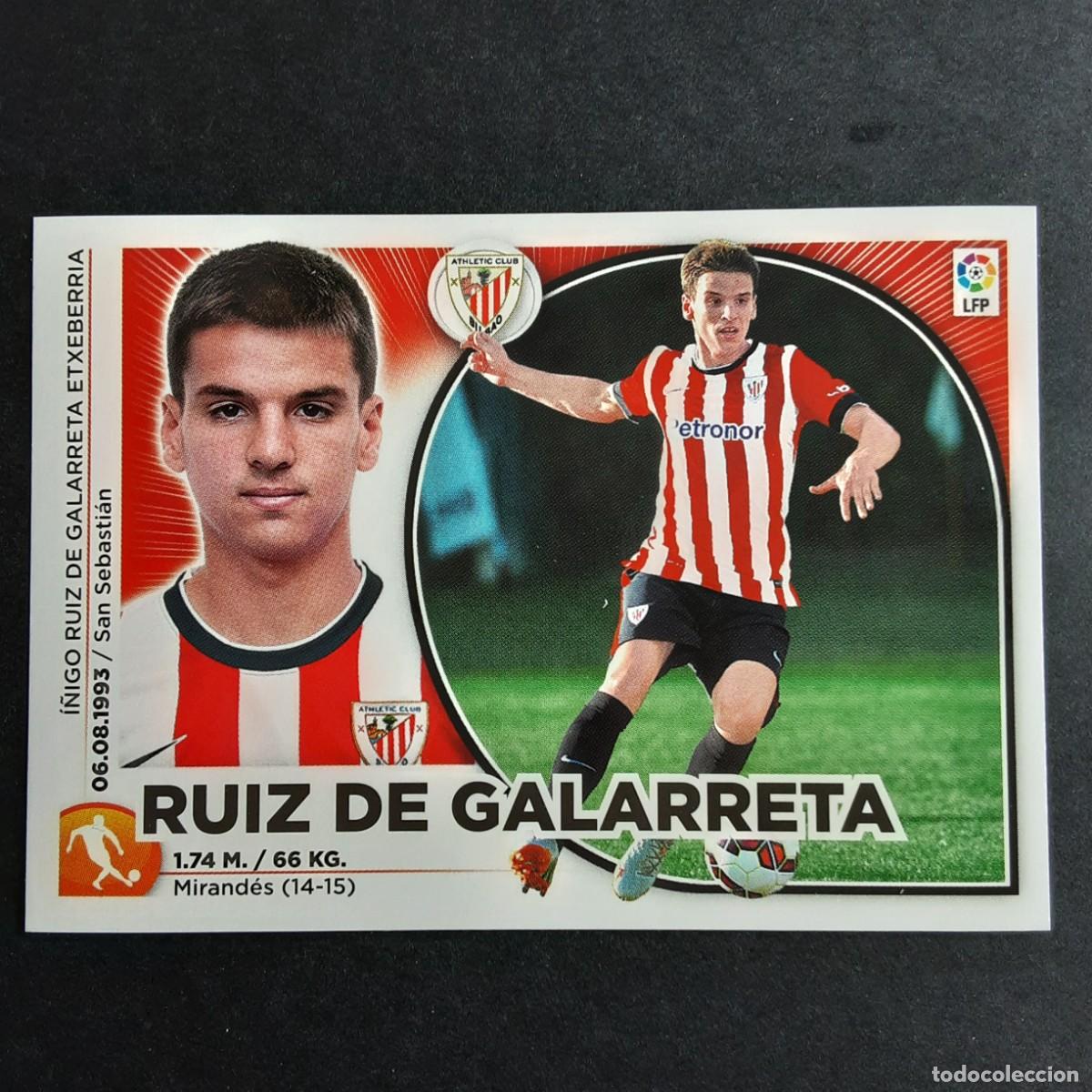 Cromos de Futebol: CROMO LIGA 2014 2015 14 15 COLECCIONES ESTE PANINI N&ordm;14 RUIZ DE GALARRETA-ATH.BILBAO NUNCA PEGADO