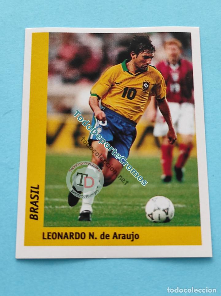 Cromos de Futebol: 28 LEONARDO N. DE ARAUJO - BRASIL CROMO MUNDIAL FRANCIA 1998 DS FRANCE 98 DSWC98 WORLD CUP STICKER