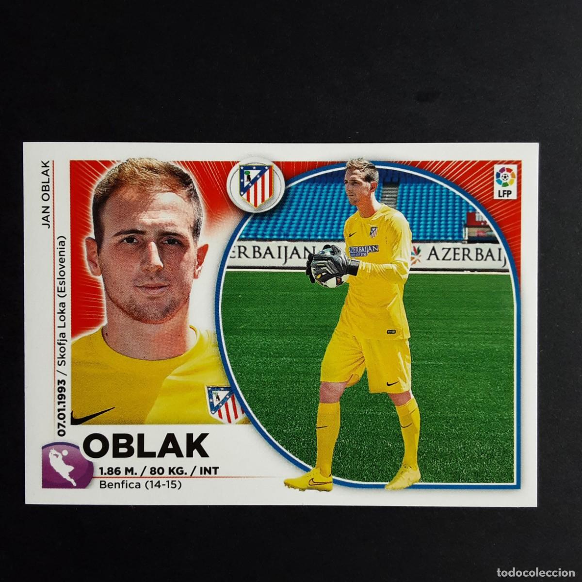 Cromos de F&uacute;tbol: CROMO LIGA 2014 2015 14 15 COLECCIONES ESTE PANINI N&ordm;2 OBLAK-AT.MADRID NUNCA PEGADO
