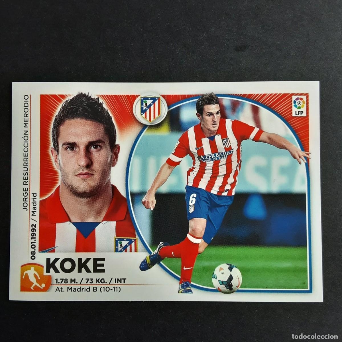 Cromos de f&uacute;tbol: CROMO LIGA 2014 2015 14 15 COLECCIONES ESTE PANINI N&ordm;10 KOKE-AT.MADRID NUNCA PEGADO