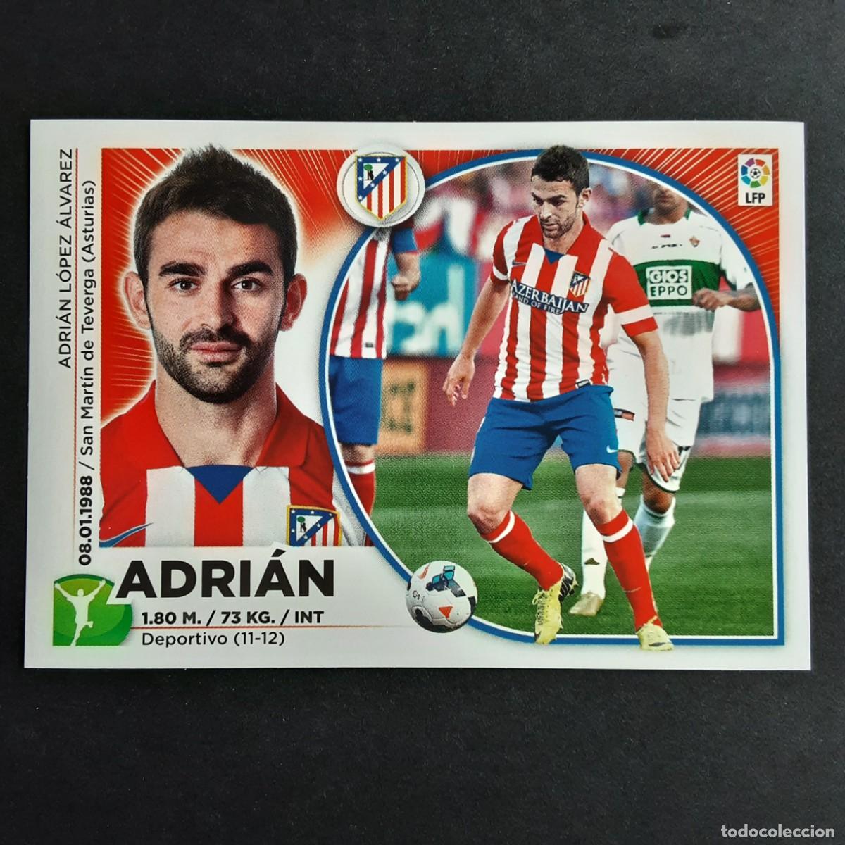 Cromos de f&uacute;tbol: CROMO LIGA 2014 2015 14 15 COLECCIONES ESTE PANINI N&ordm;17 ADRIAN-AT.MADRID NUNCA PEGADO