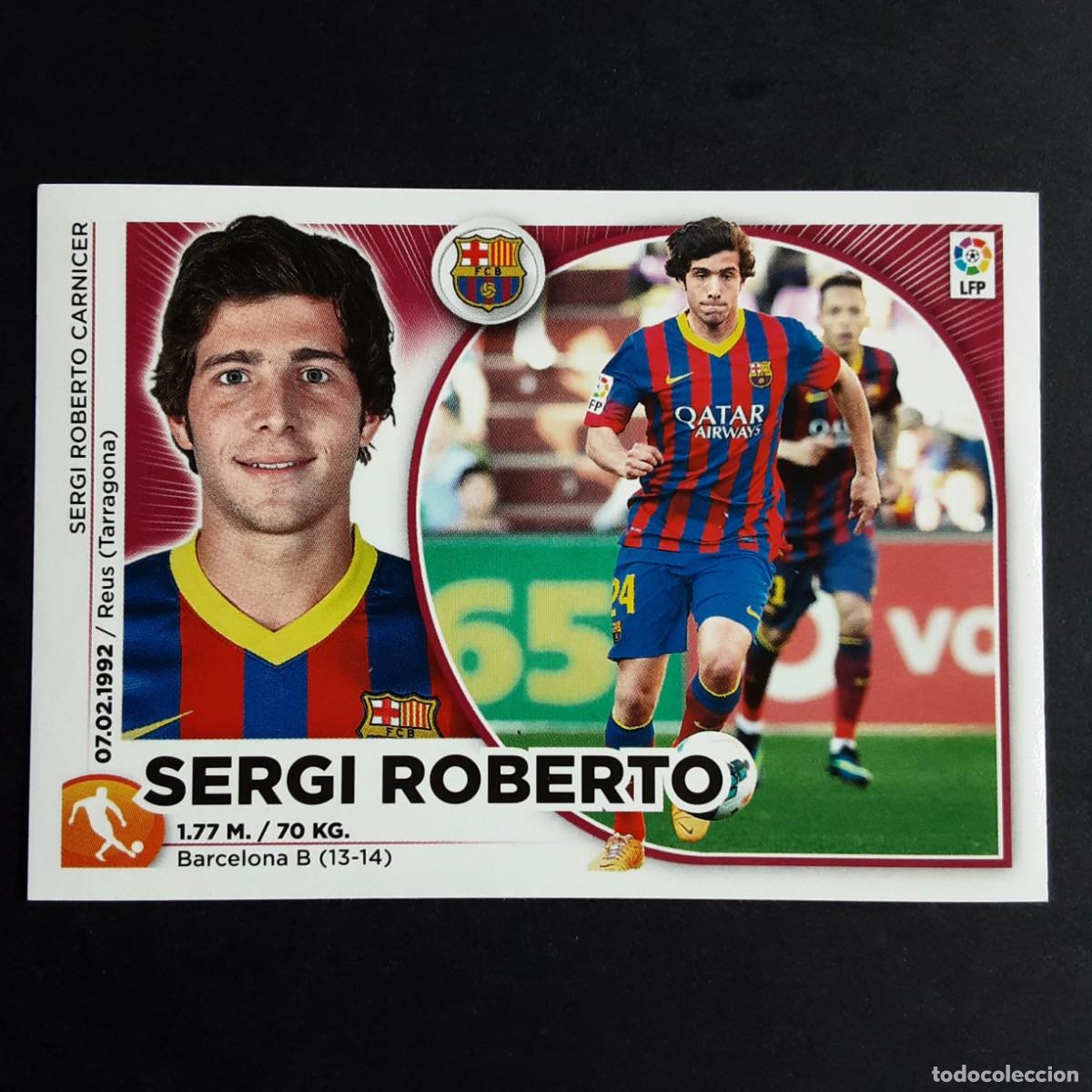 Cromos de F&uacute;tbol: CROMO LIGA 2014 2015 14 15 COLECCIONES ESTE PANINI N&ordm;11 SERGI ROBERTO-BARCELONA NUNCA PEGADO