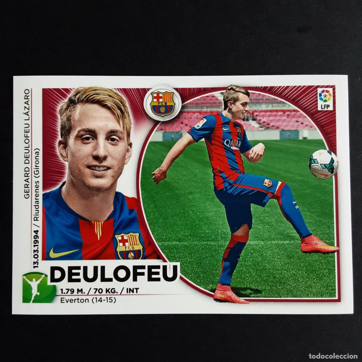 Cromos de f&uacute;tbol: CROMO LIGA 2014 2015 14 15 COLECCIONES ESTE PANINI N&ordm;14 DEULOFEU-BARCELONA NUNCA PEGADO