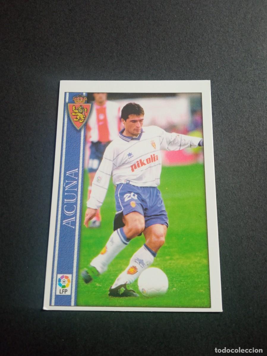 Fu&szlig;ball-Sticker: 77 ACU&Ntilde;A ZARAGOZA MUNDICROMO FICHAS DE LA LIGA TEMPORADA 00 01 2000 2001 NO PANINI ESTE