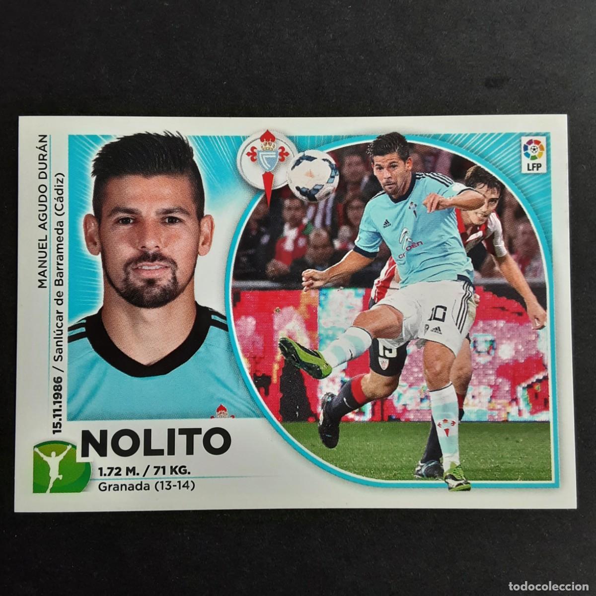 Cromos de F&uacute;tbol: CROMO LIGA 2014 2015 14 15 COLECCIONES ESTE PANINI N&ordm;18 NOLITO-CELTA NUNCA PEGADO