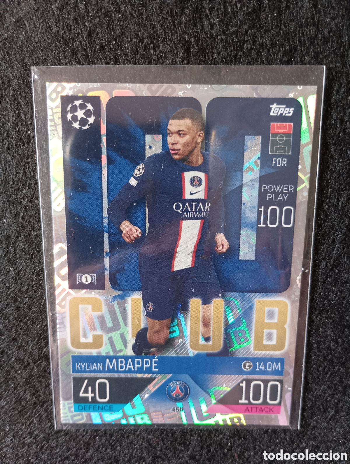Cromos de f&uacute;tbol: Cromo de Mbappe Topps Match Attax - Foto 2