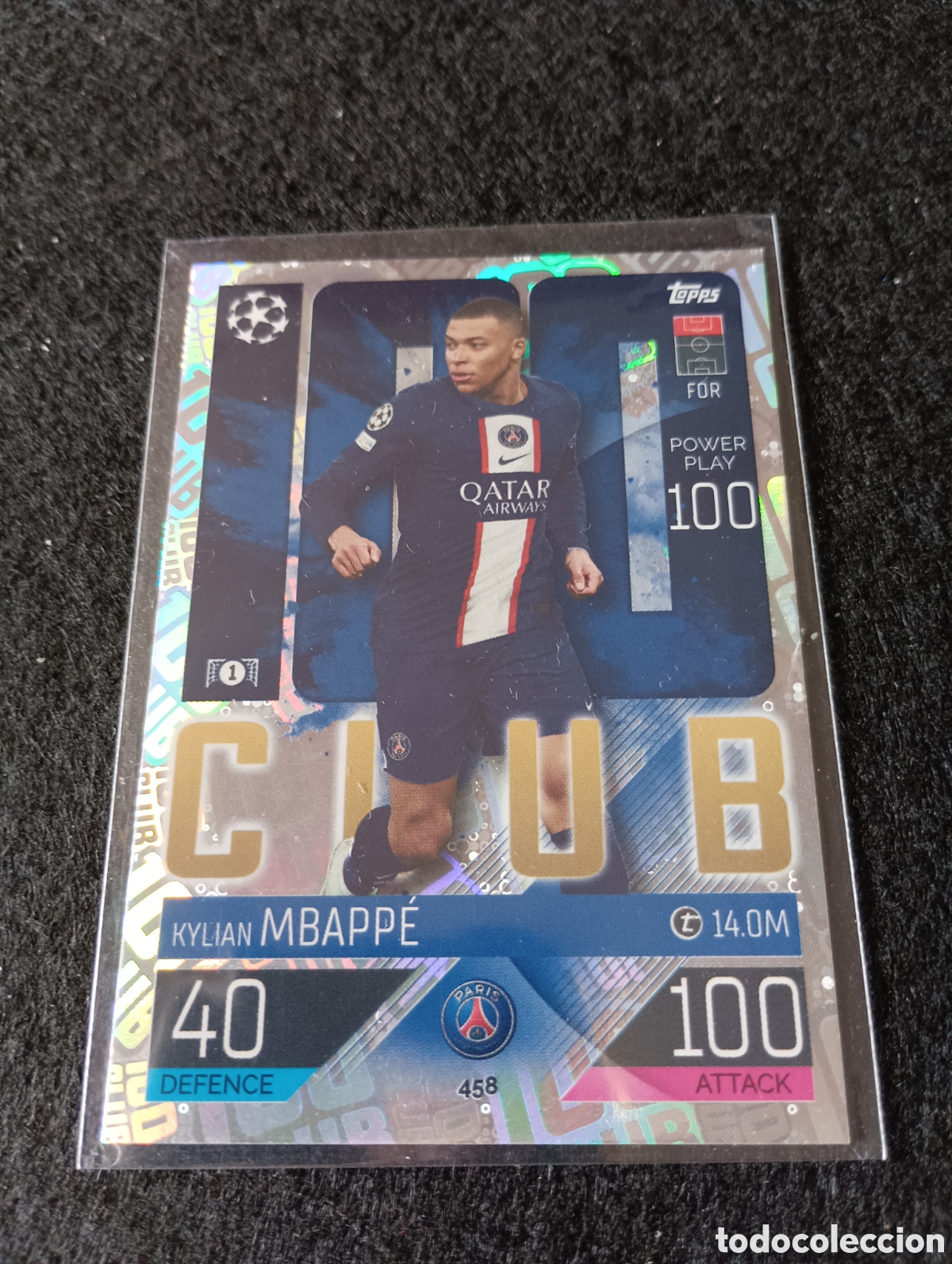 Cromos de f&uacute;tbol: Cromo de Mbappe Topps Match Attax - Foto 1