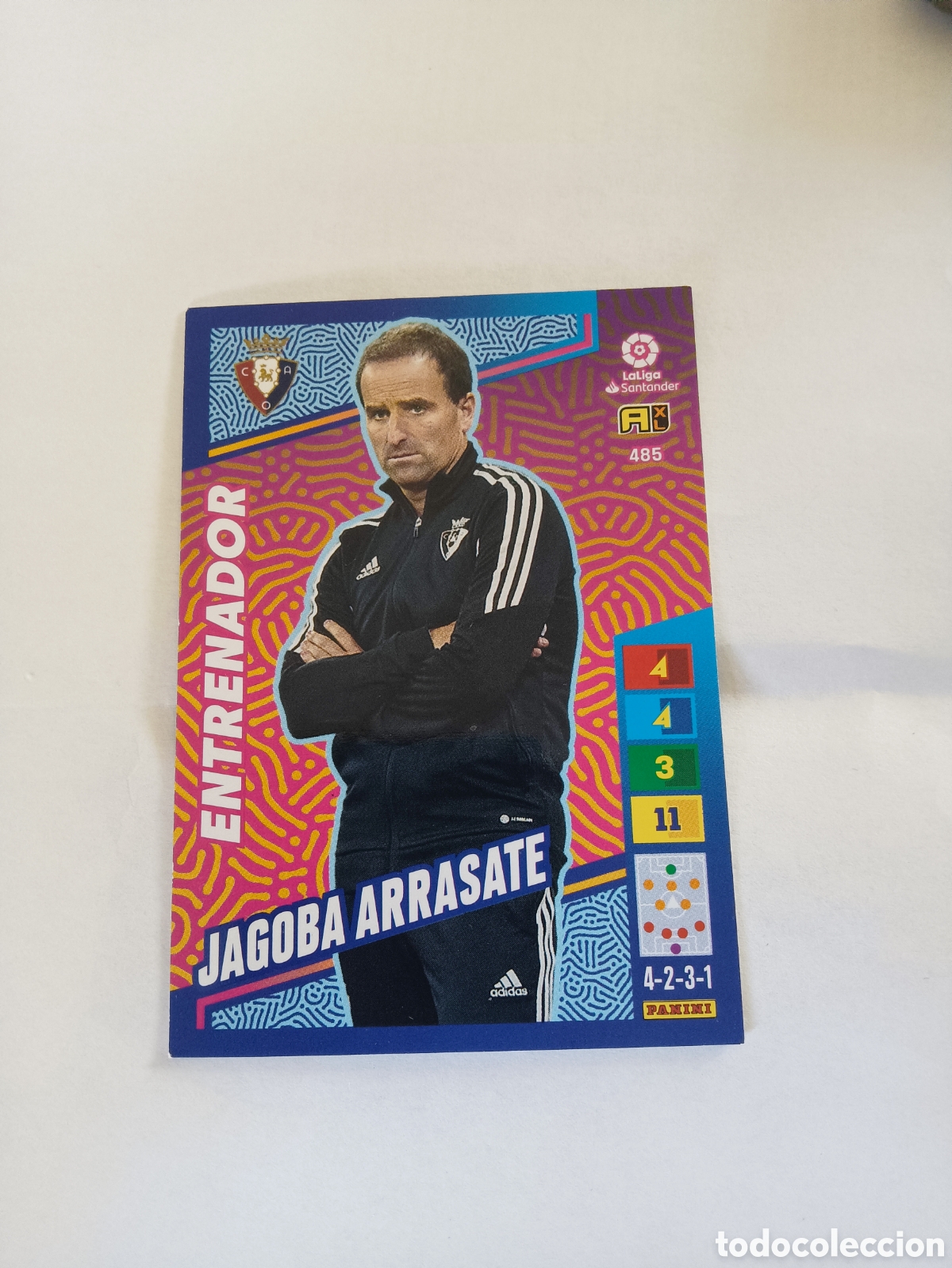 Fu&szlig;ball-Sticker: 485 Jagoba Arrasate Osasuna Entrenador ADRENALYN XL 2022 2023