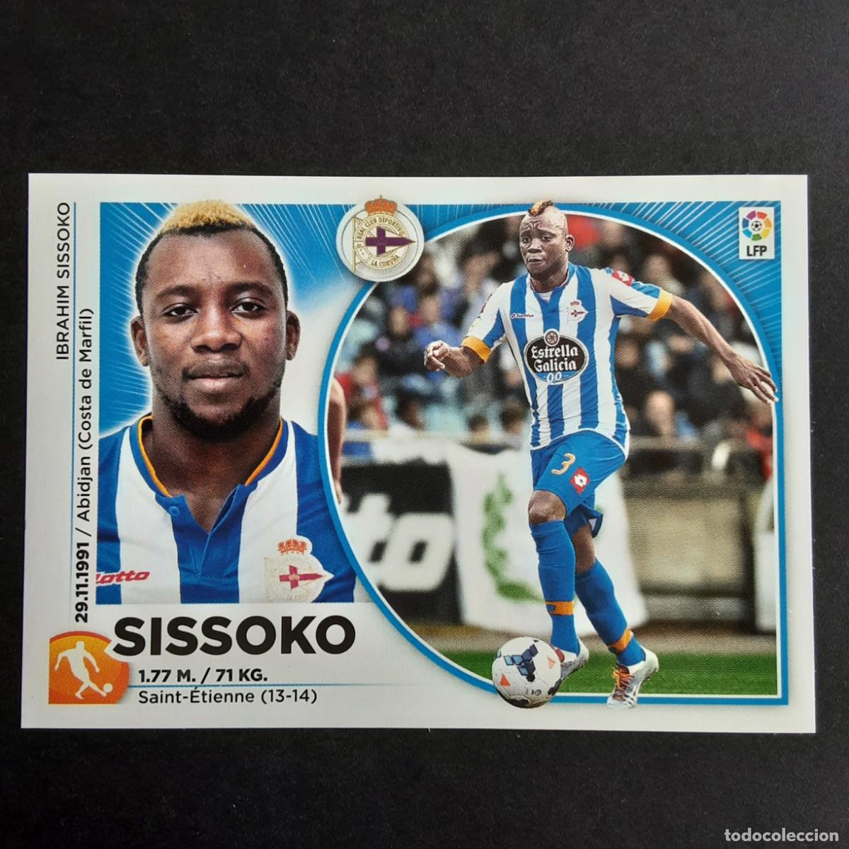 Fu&szlig;ball-Sticker: CROMO LIGA 2014 2015 14 15 COLECCIONES ESTE PANINI N&ordm;13 SISSOKO-D.CORU&Ntilde;A NUNCA PEGADO