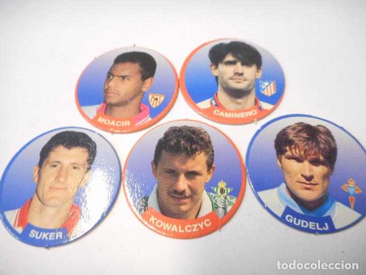 Football Stickers: LOTE DE TAZOS DE CARTON. SPORT. LICENCIA OFICIAL LNFP.