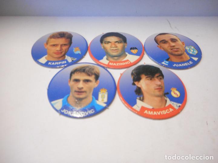 Football Stickers: LOTE DE TAZOS DE CARTON. SPORT. LICENCIA OFICIAL LNFP.