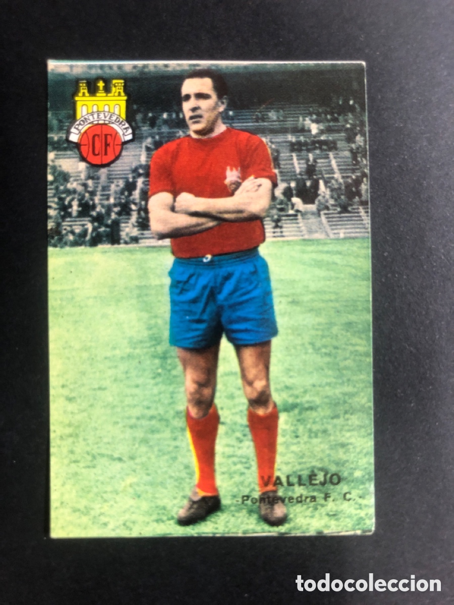 Football Stickers: CROMO FUTBOL FHER 1967-1968 NUNCA PEGADO PONTEVEDRA FC VALLEJO