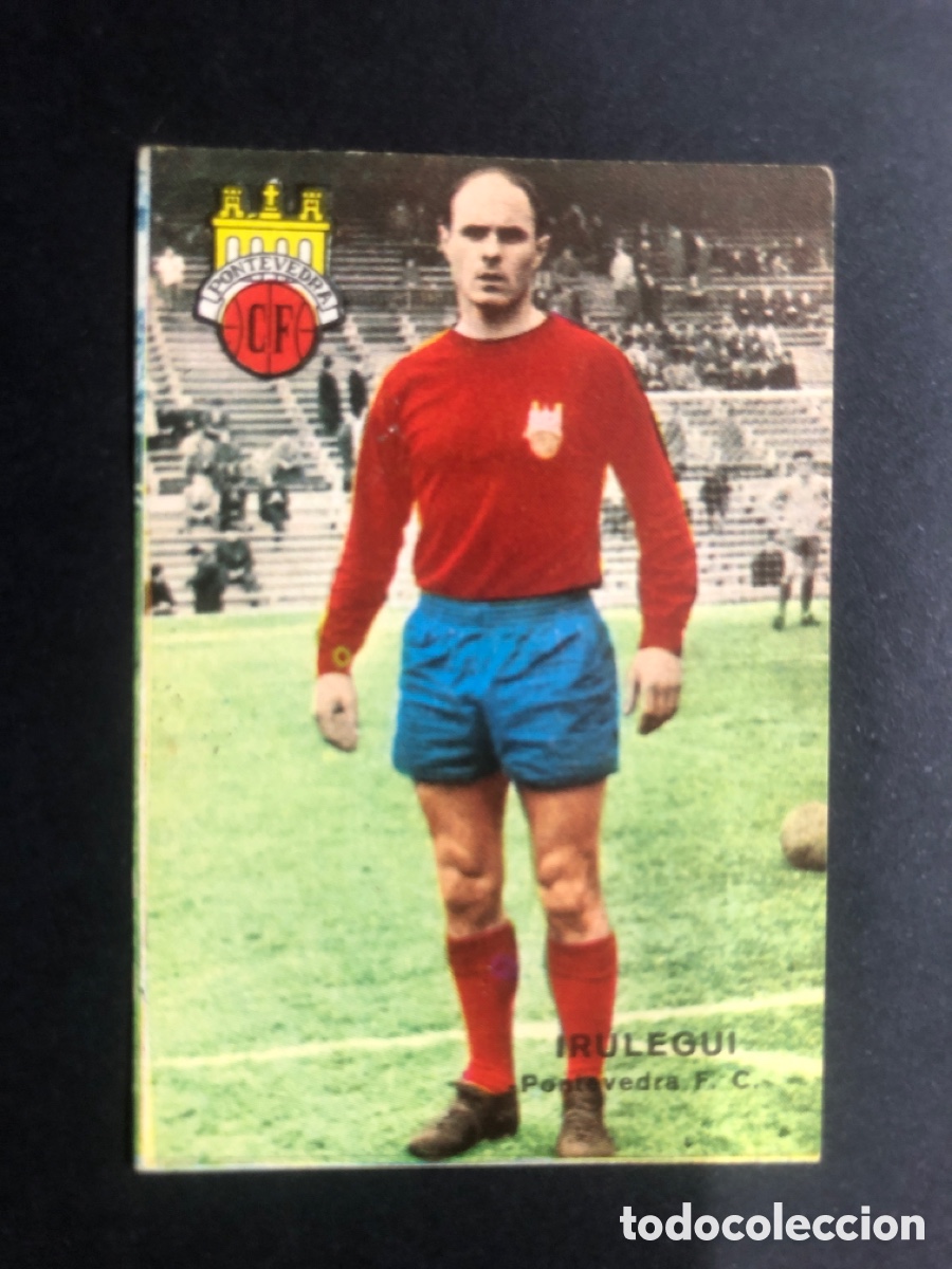 Football Stickers: CROMO FUTBOL FHER 1967-1968 NUNCA PEGADO PONTEVEDRA FC IRULEGUI