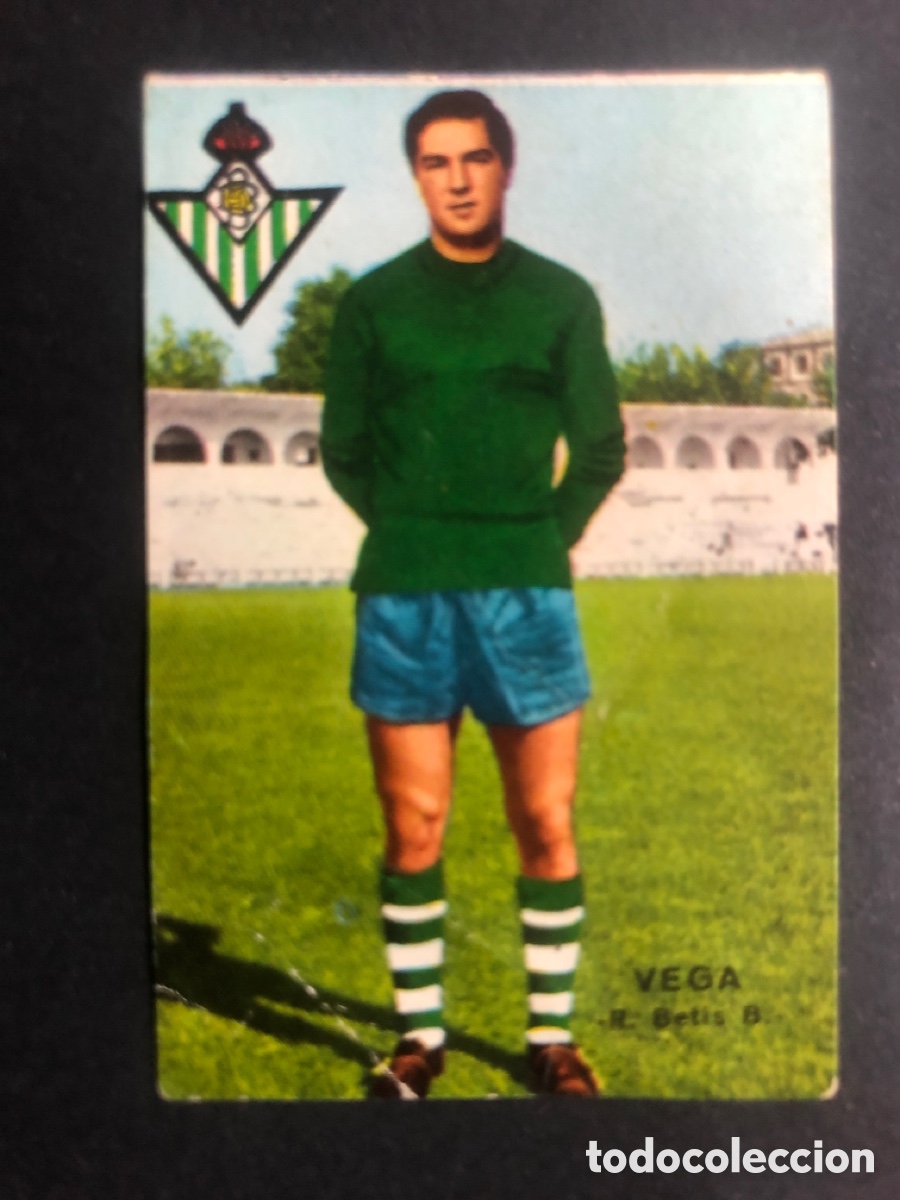 Fu&szlig;ball-Sticker: CROMO FUTBOL FHER 1967-1968 NUNCA PEGADO R.BETIS.B VEGA