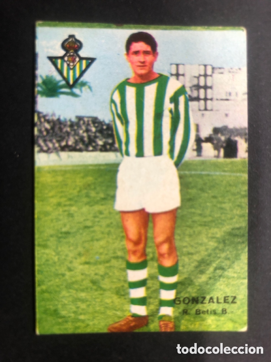 Fu&szlig;ball-Sticker: CROMO FUTBOL FHER 1967-1968 NUNCA PEGADO R.BETIS.B GONZALEZ
