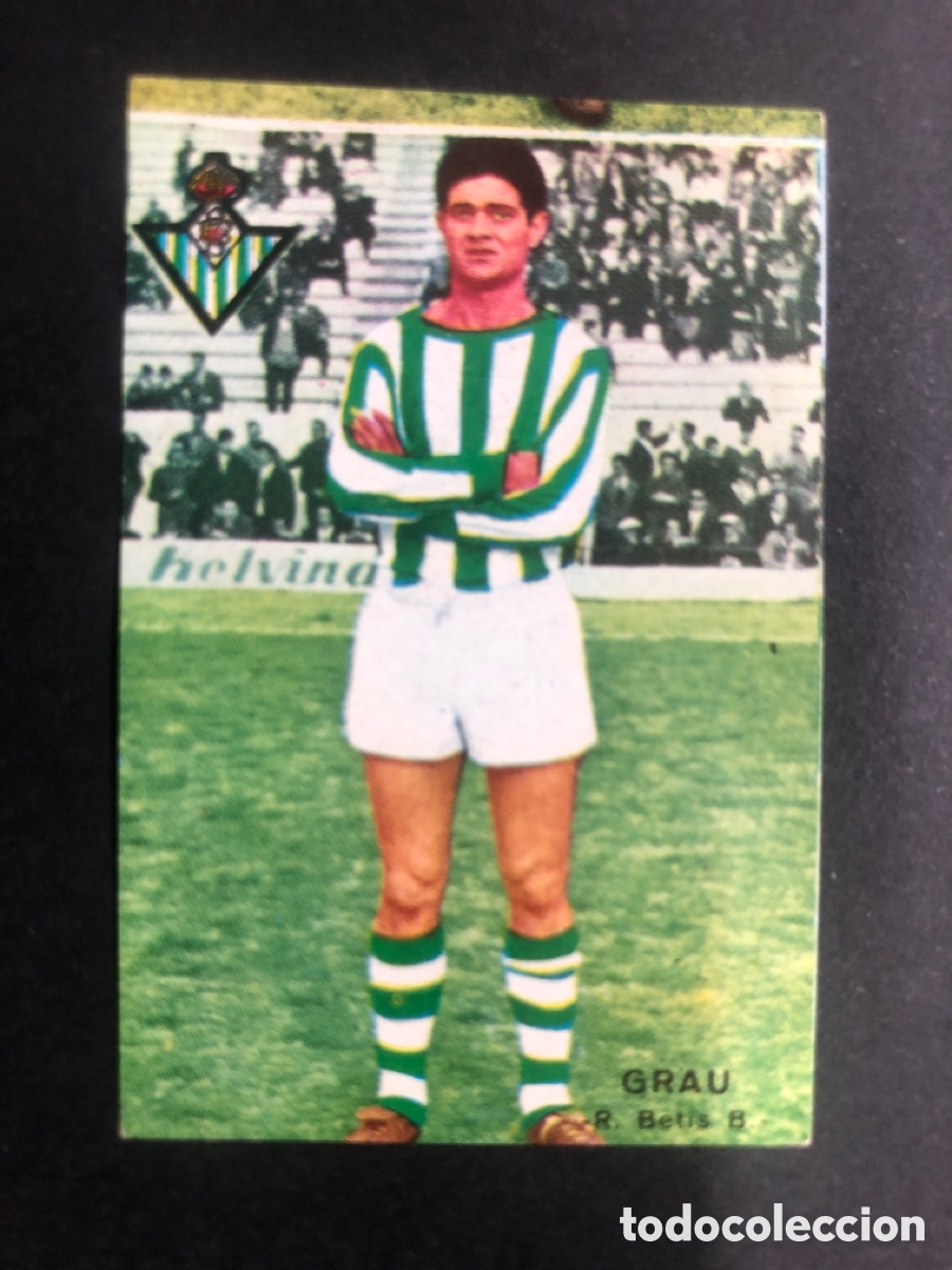 Fu&szlig;ball-Sticker: CROMO FUTBOL FHER 1967-1968 NUNCA PEGADO R.BETIS.B GRAU