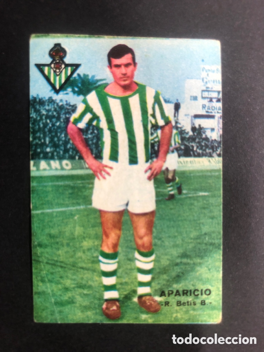 Fu&szlig;ball-Sticker: CROMO FUTBOL FHER 1967-1968 NUNCA PEGADO R.BETIS.B APARICIO