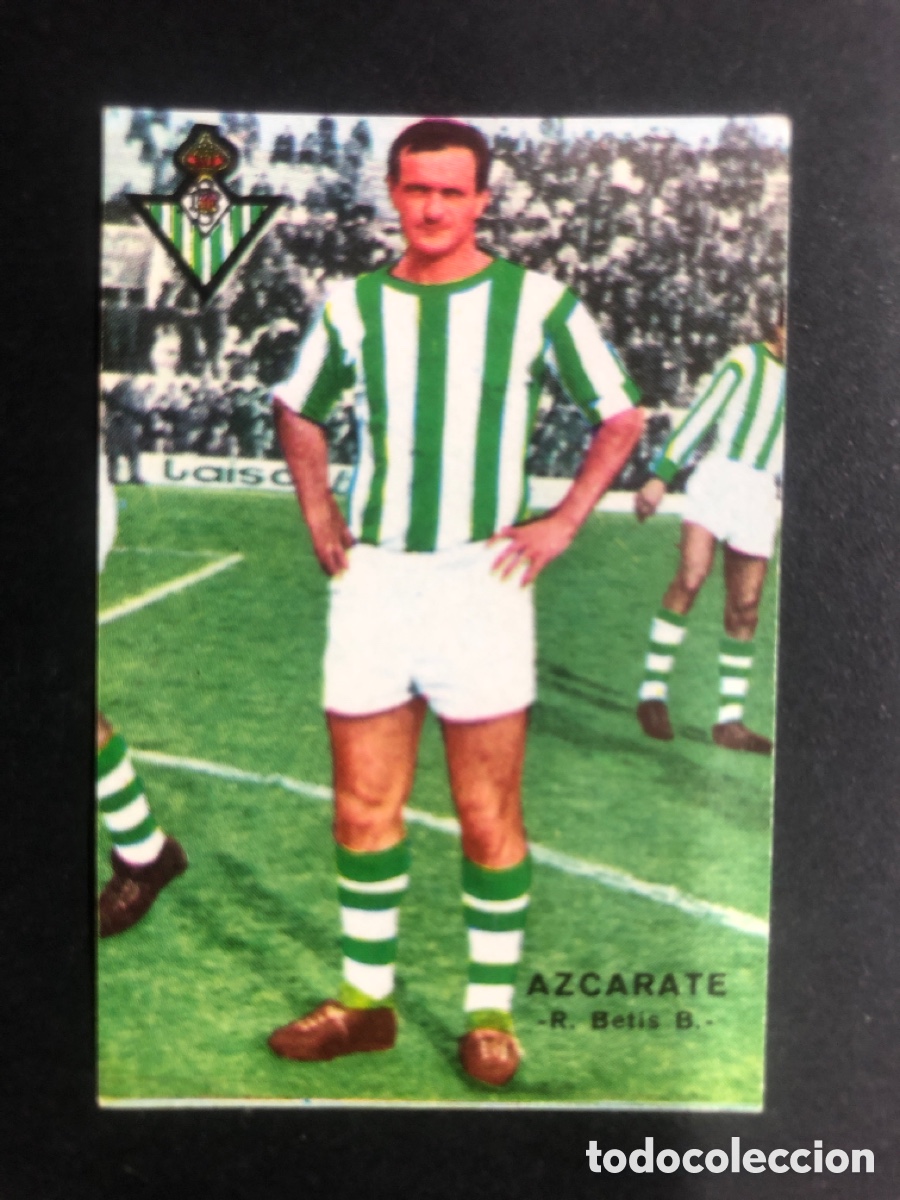 Fu&szlig;ball-Sticker: CROMO FUTBOL FHER 1967-1968 NUNCA PEGADO R.BETIS.B AZCARATE