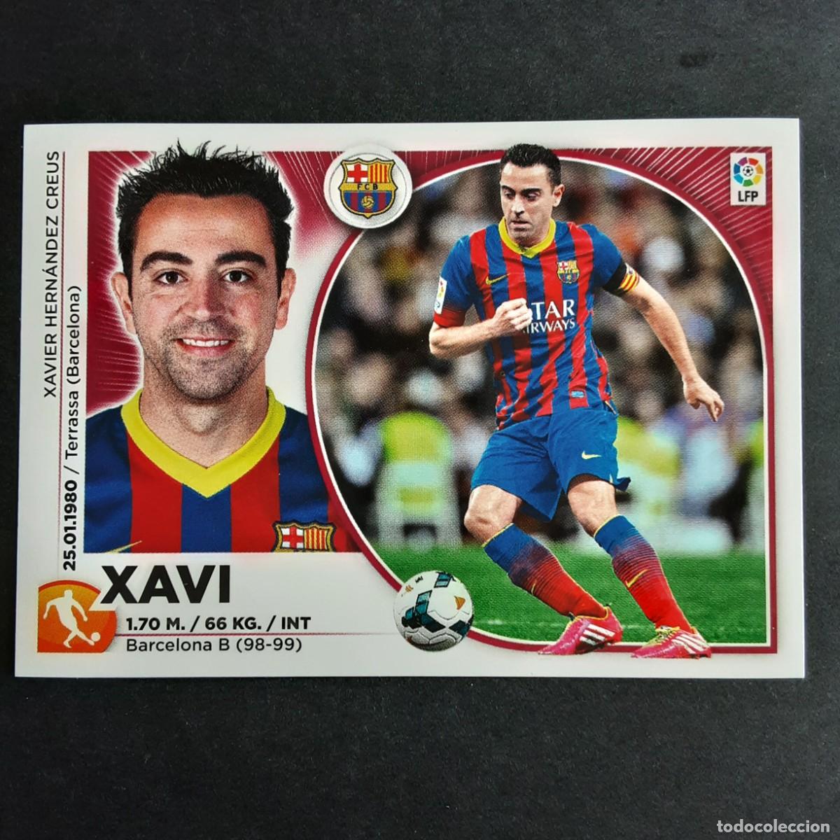 Football Stickers: CROMO LIGA 2014 2015 14 15 COLECCIONES ESTE PANINI N&ordm;10 XAVI-BARCELONA NUNCA PEGADO