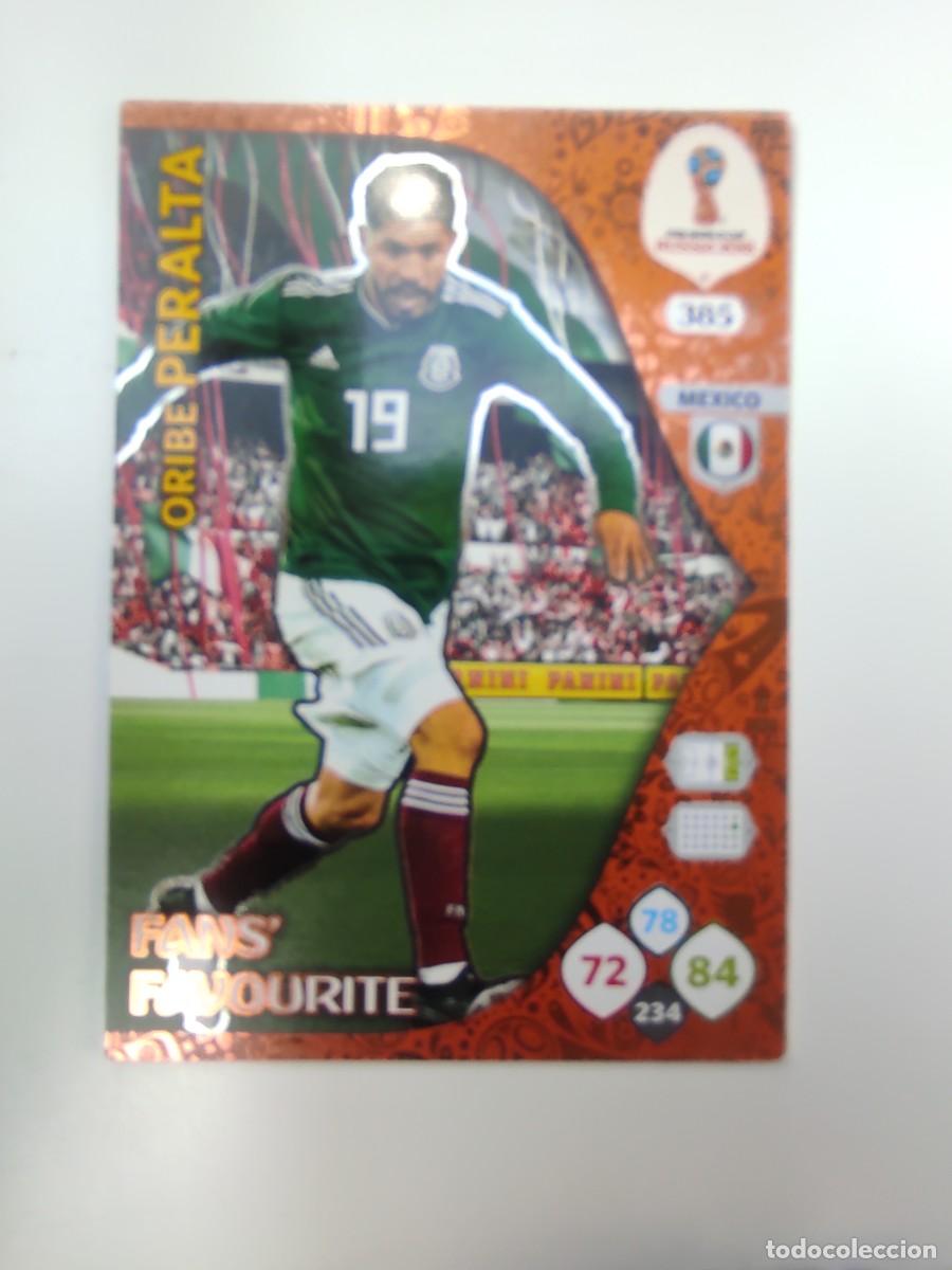 Cromos de F&uacute;tbol: ❇️ CROMO ⚽ PERALTA M&Eacute;XICO 385 FAN'S FAVORITE MUNDIAL FIFA WORLD CUP RUSIA 2018 ADRENALYN PANINI ❇️