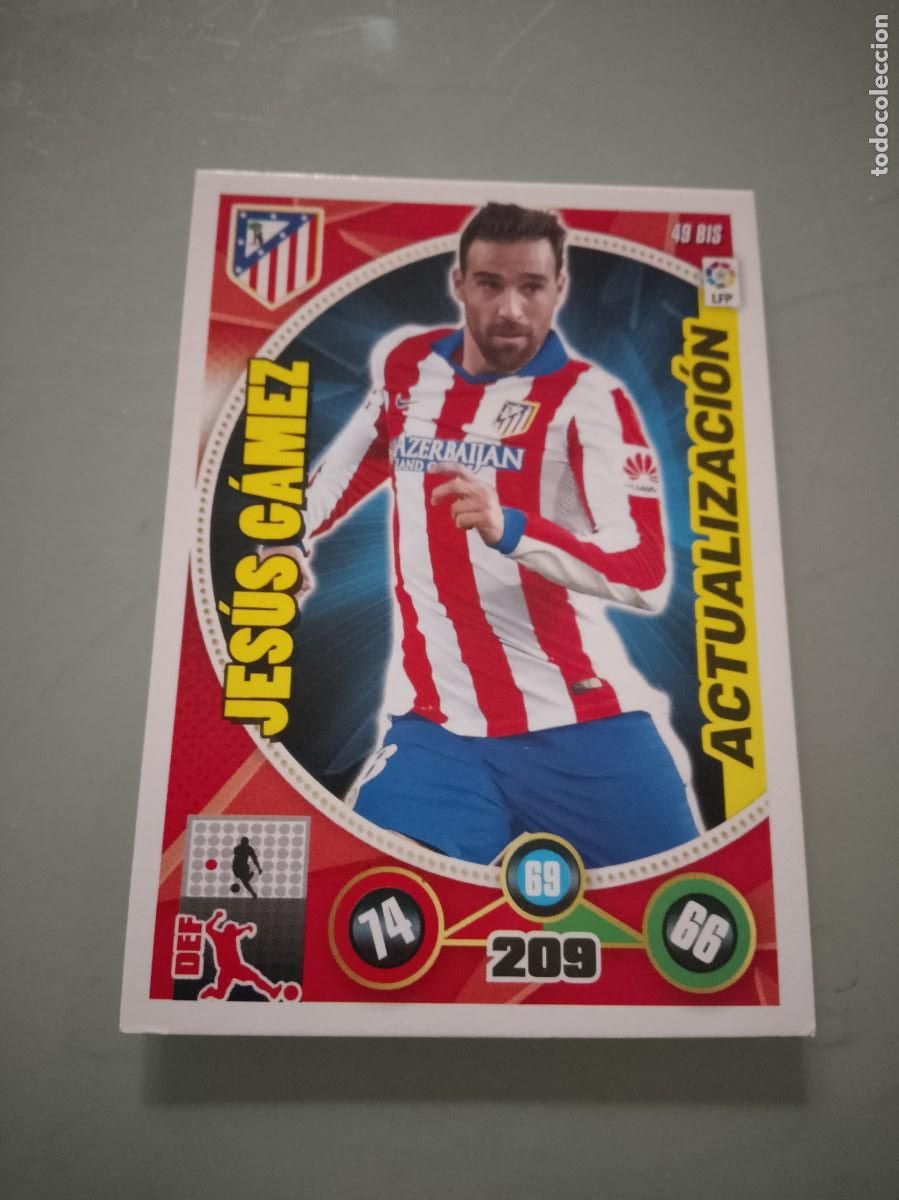 Cromos de F&uacute;tbol: 49 BIS JES&Uacute;S GAMEZ ACTUALIZACI&Oacute;N ATL&Eacute;TICO DE MADRID ADRENALYN XL 2014 2015 PANINI 14 15