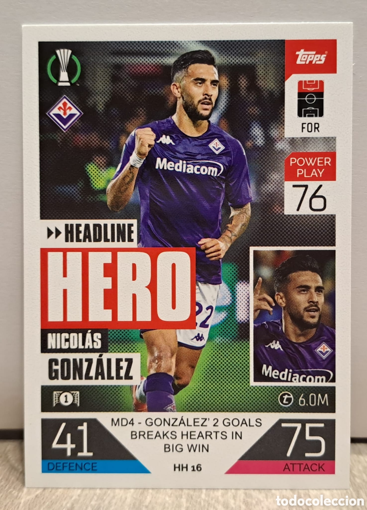 Cromos de f&uacute;tbol: HERO 16 GONZ&Aacute;LEZ - Foto 1