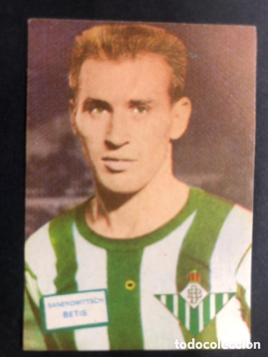 Fu&szlig;ball-Sticker: CROMO NUNCA PEGADO CAMPEONATO FUTBOL 1961-1962 R.BETIS SANEKOWITTSCH EDITORIAL FHER