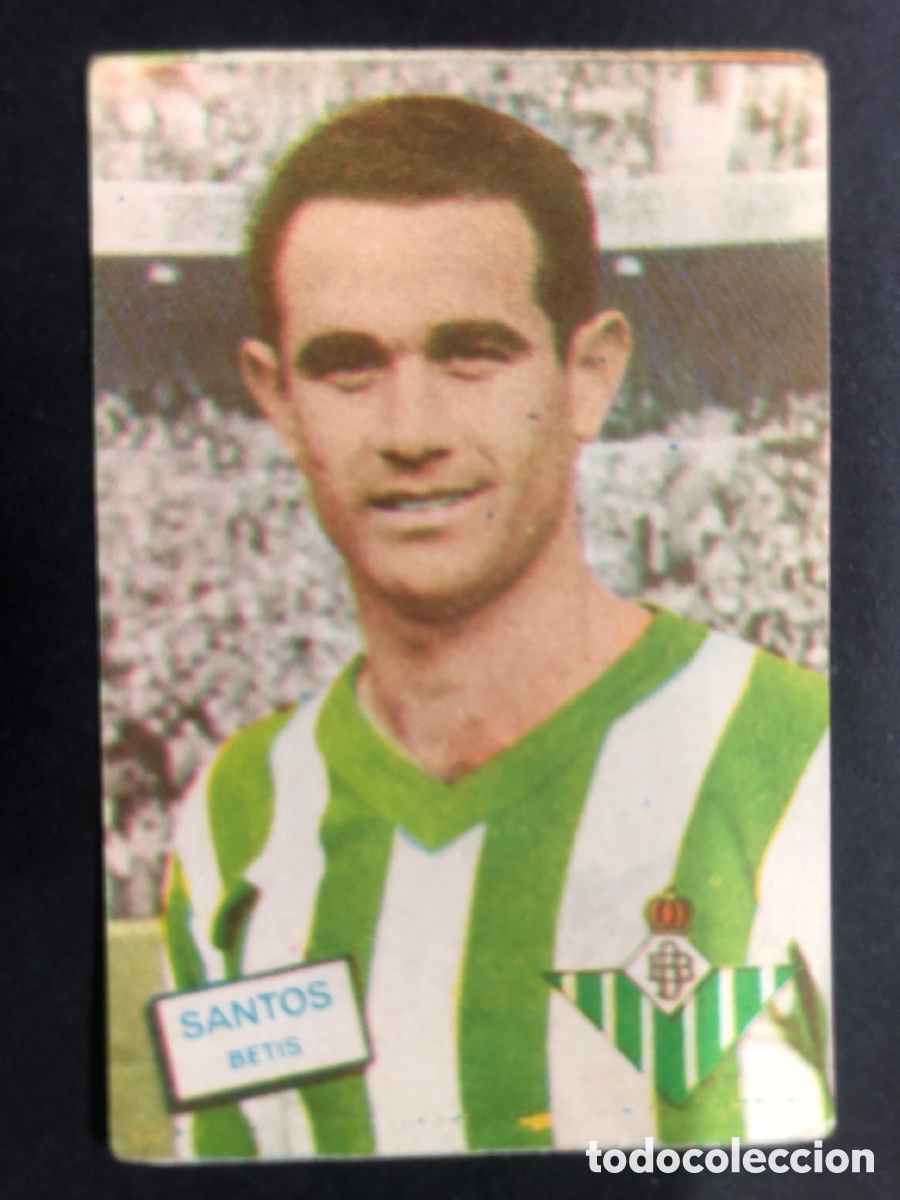 Cromos de Futebol: CROMO NUNCA PEGADO CAMPEONATO FUTBOL 1961-1962 R.BETIS SANTOS EDITORIAL FHER