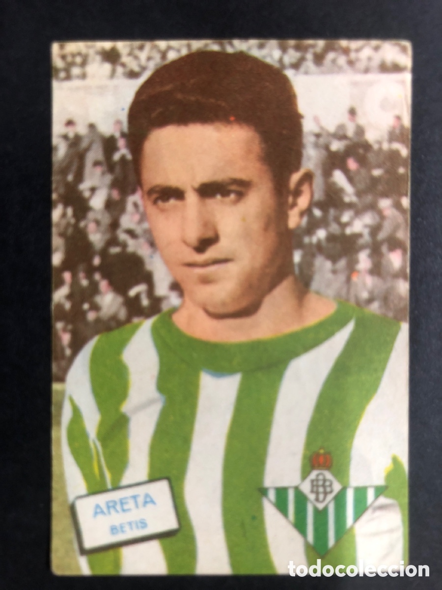 Cromos de Futebol: CROMO NUNCA PEGADO CAMPEONATO FUTBOL 1961-1962 R.BETIS ARETA EDITORIAL FHER